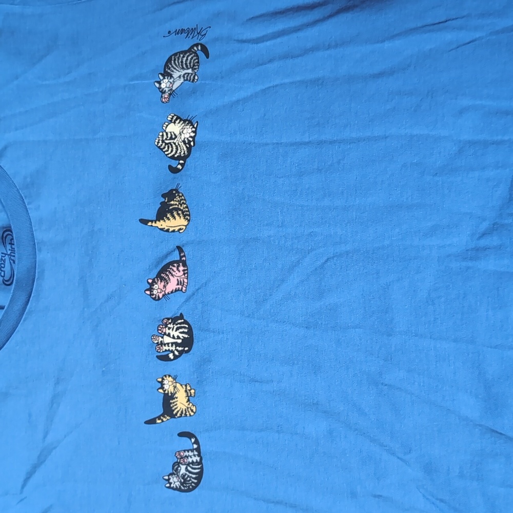XL Crazy Shirts B. Kilban Cat Shirt - Picture 2 of 9